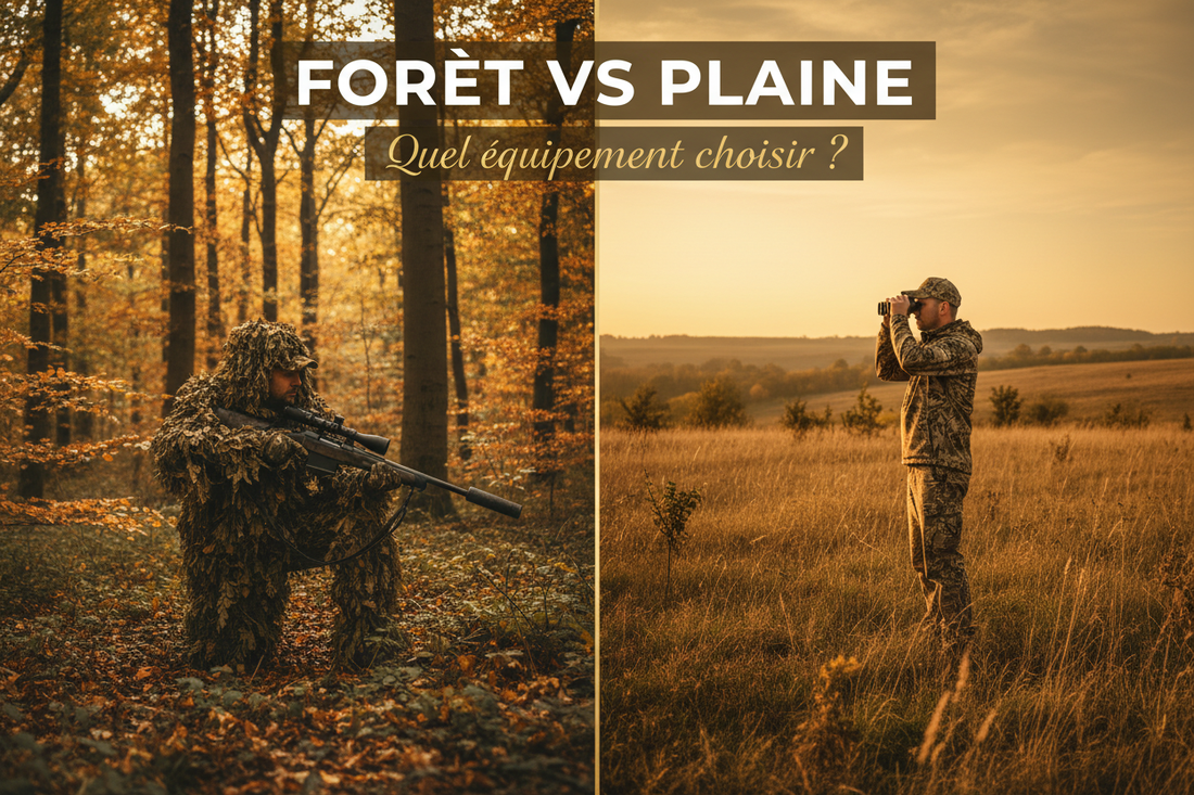 Chasser en forêt vs en plaine : quel équipement choisir ?
