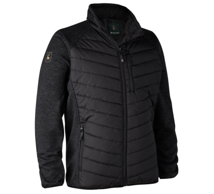 Veste matelassage et tricot Moor noir 5575 COLOR 999